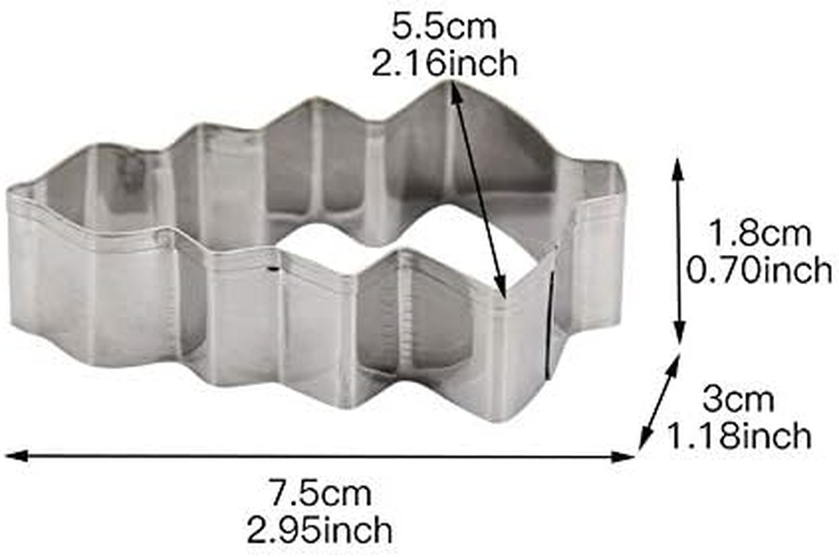 3Pcs Christmas Tree Shape Cookie Tools Cake Molds Kitchen Cupcake Decoration Baking Fondant Moulds Zhengpingpai