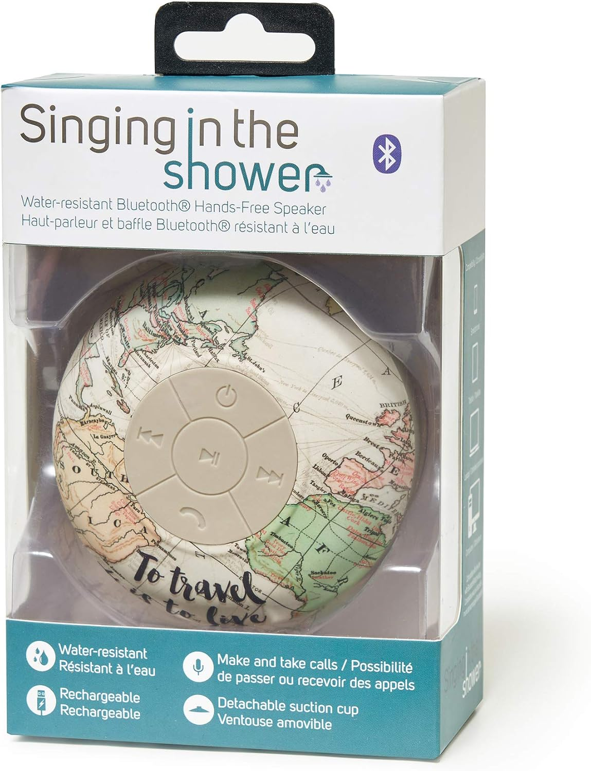 Legami Singing in the Shower Bluetooth Hands-Free Kit and Travel Speaker image number 2