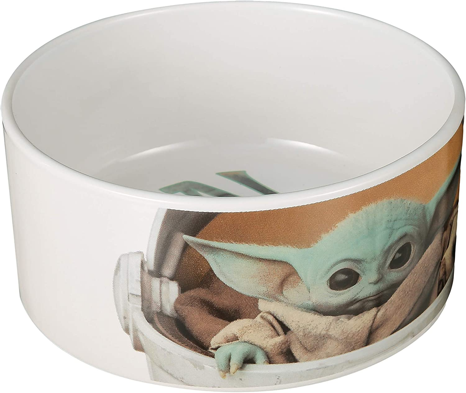 Star Wars the Mandalorian the Child Ceramic Dog Bowl, 3.5 Cups | Meal Time Baby Yoda the Child in a Cradle Dog Food Bowl | Dog Water Bowl for Dry Food or Wet Food for All Dogs image number 3