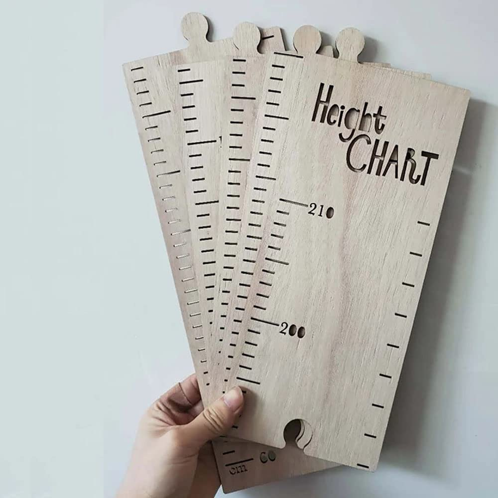 1 Set Measuring Wooden Ruler,Kid Height Growth Chart Height Measurement Wooden Ruler for Wall,Perfect Nursery,Room Decor to Measure(210Cm) image number 3