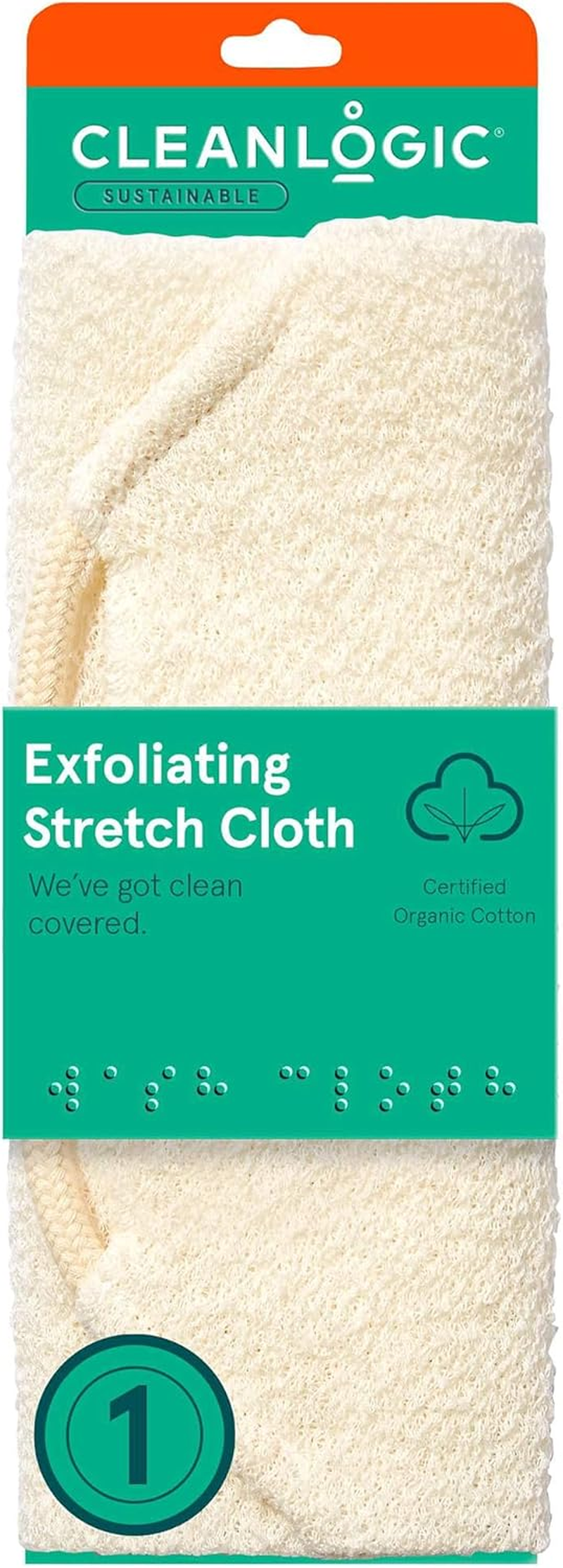 Care by Cleanlogic Exfoliating Stretch Wash Cloth (Pack of 3) image number 2
