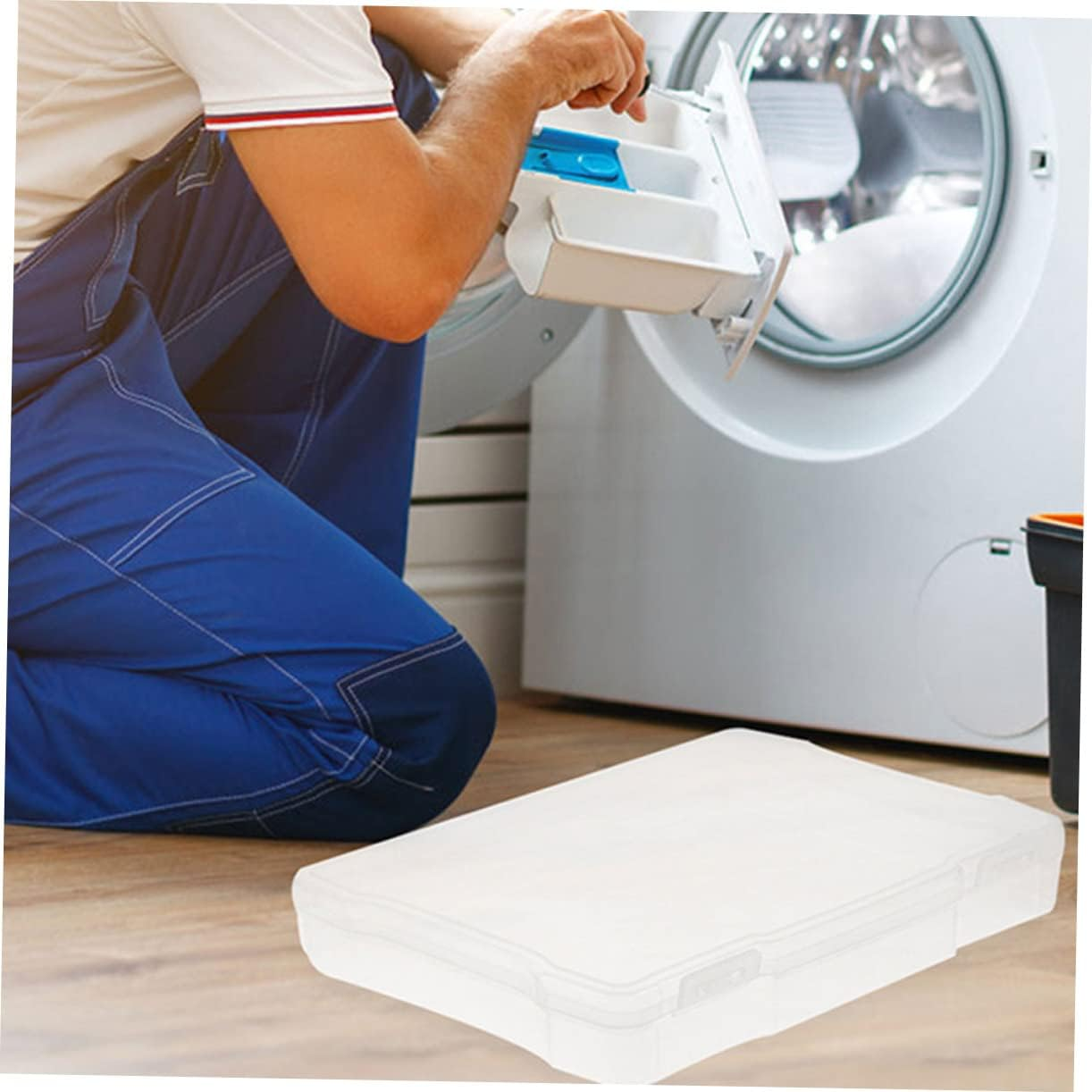 5Pcs Electronic Component Case Photo Storage Box Jewelry Box Sorting Handle Easy to Open Fill and Close Material