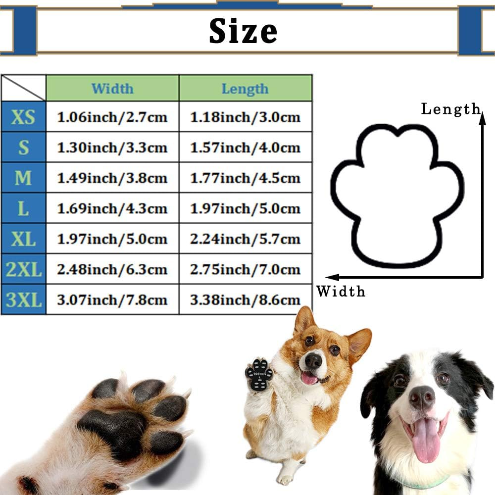 8 Hojas Dog Paws Self Adhesive - Travel Dog Paw Protector, Pet Paw Pad, Walking Dog Shoes, Avoid Injured Scalds for Outdoor Activities image number 3