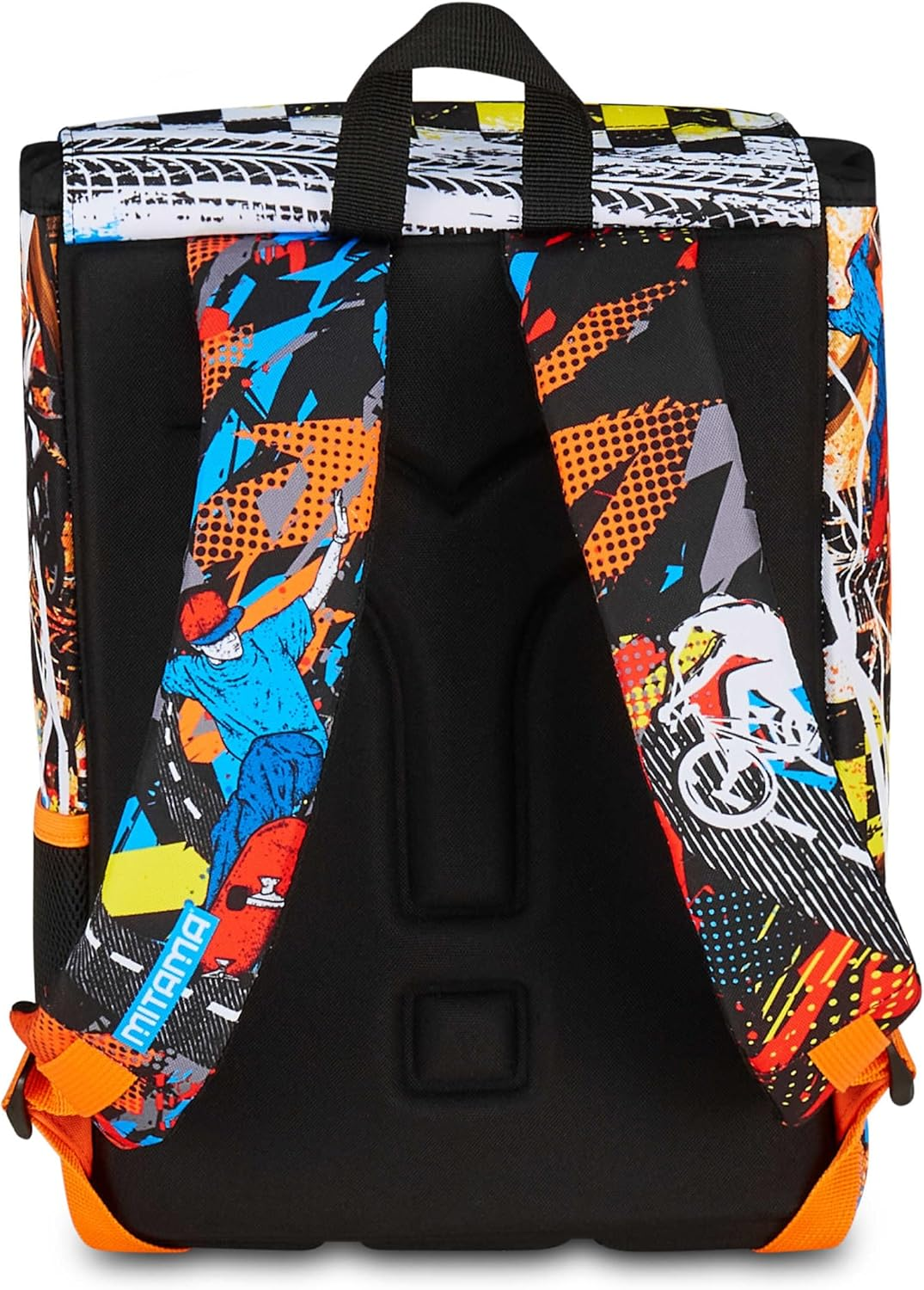 SJ Seven Mitama 4 Zip Expandable Backpack, Double BALL, Orange, Maxi Capacity, Double Compartment, Pre-Shaped Backrest, Child, Elementary School, Orange, Taglia Unica, Casual image number 2