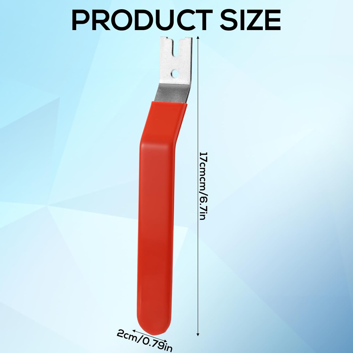 Glazier Setting Tool, Glazier Tools Kit with 120Pcs Push Points Glazing Push Point Driver Kit for Glass Workers for Framing Glass Picture Cross Stitch Easy-Grip Handle (Red) image number 1