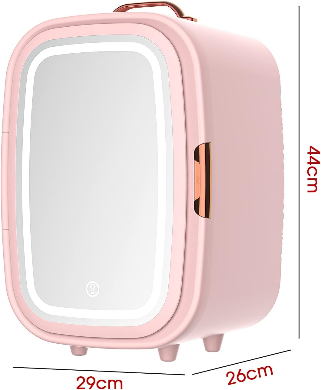 Skincare Fridge 15 Liter, Mini Fridge for Comestic Storage, Professional Beauty Fridge for Skin Care, Pink image number 1