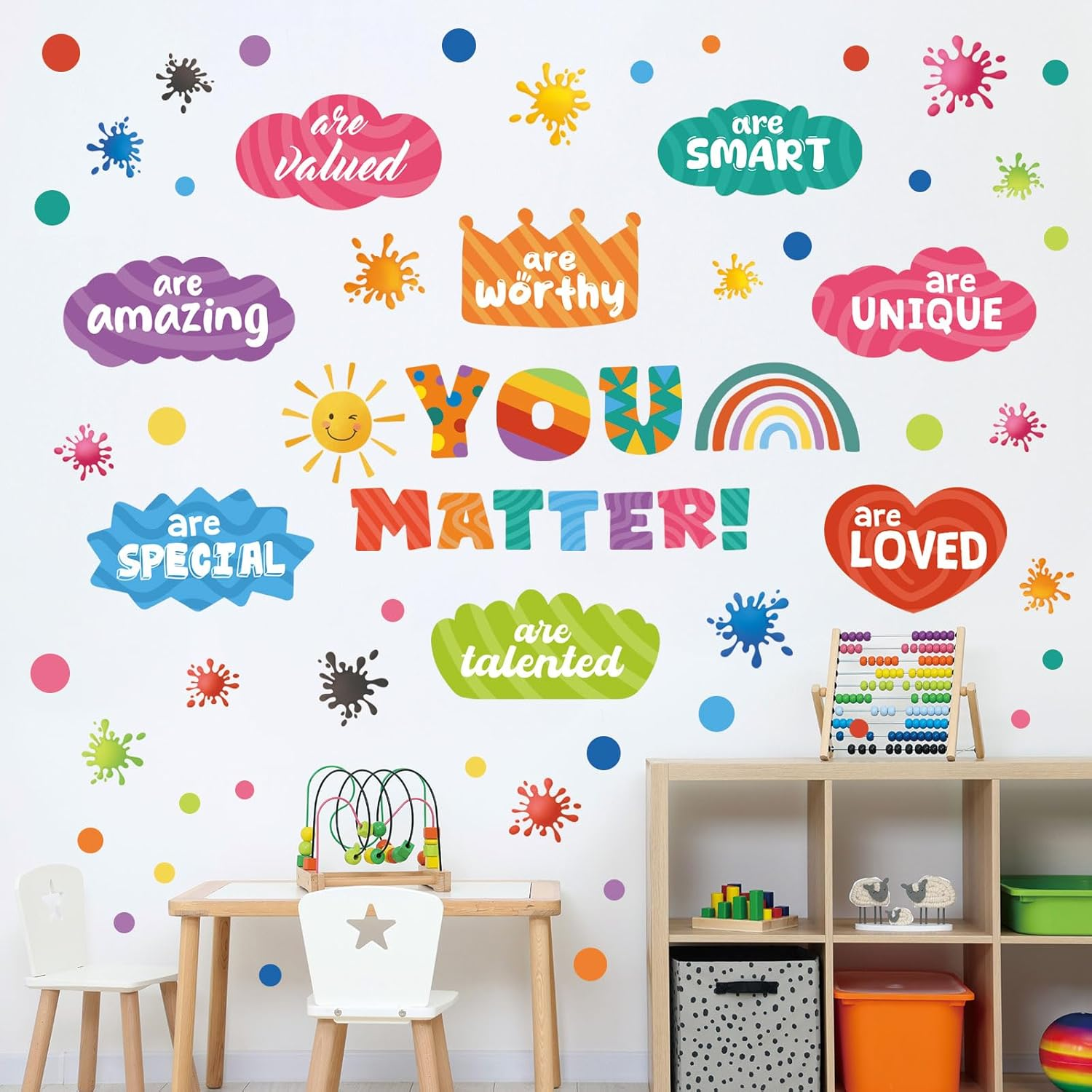 DECOWALL DS9-8082 Inspirational Quotes Wall Stickers Colorful Decals Kids Playroom School Classroom Nursery Educational Positive Motivational Phrases image number 6