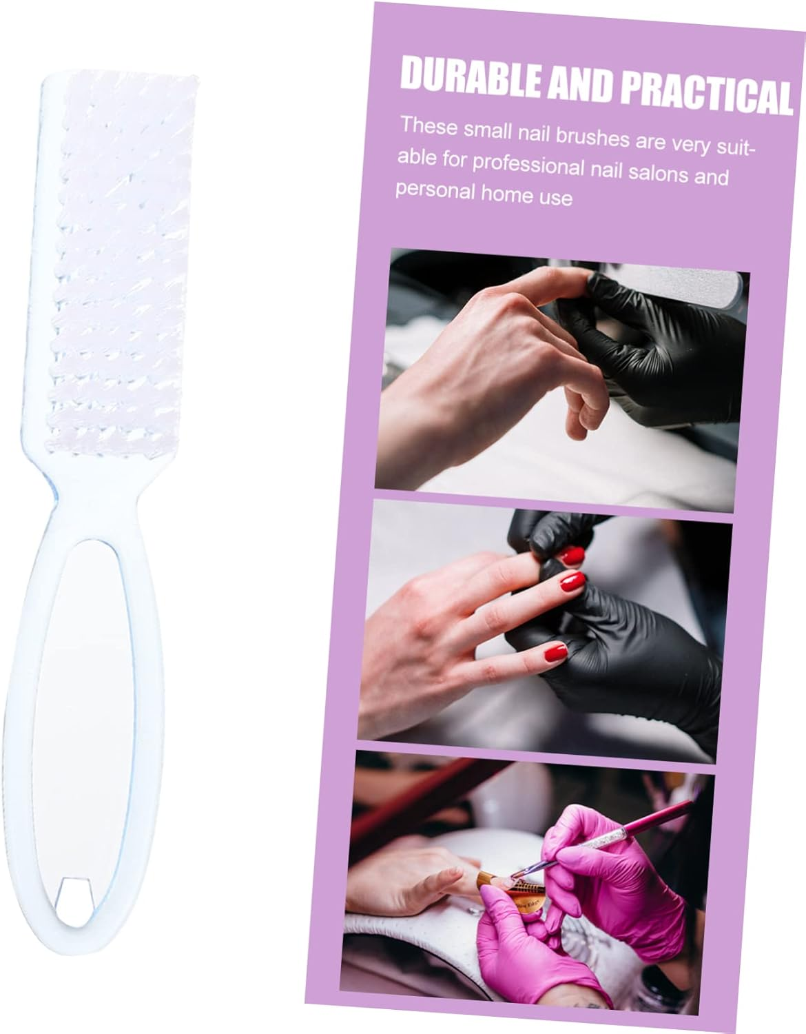 Outanaya 8Pcs Nail Art Cleaning Brush Professional Nail Supplies for Gentle Dust Remover image number 2