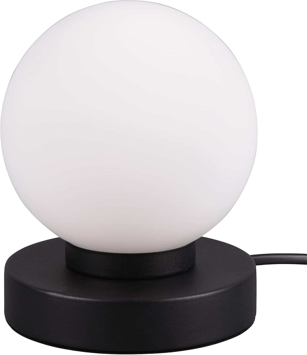 Reality Leuchten Prinz II R54011008 Table Lamp Metal Brass Matt Glass White Excl. 1X E14 On/Off Touch