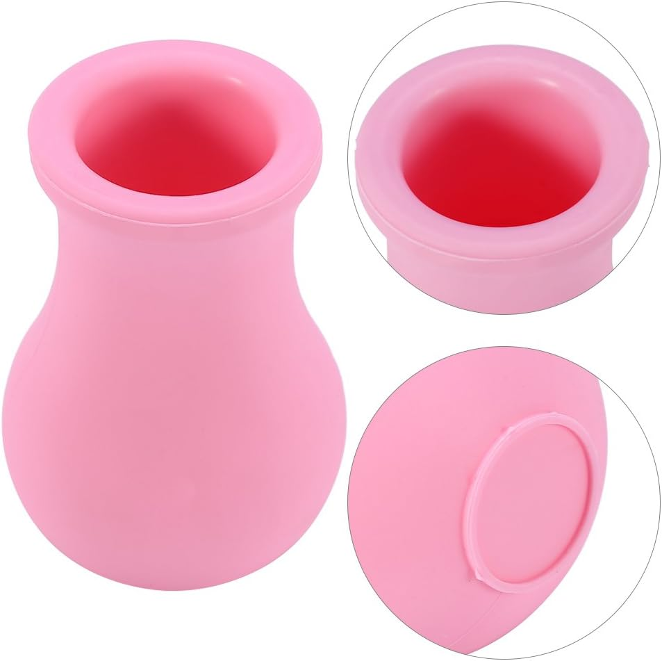 KOSDFOGE Lip Plumper Enhancer Portable Vase Shaped Beauty Tool Lips Plumper for Fuller Lips Pink image number 3