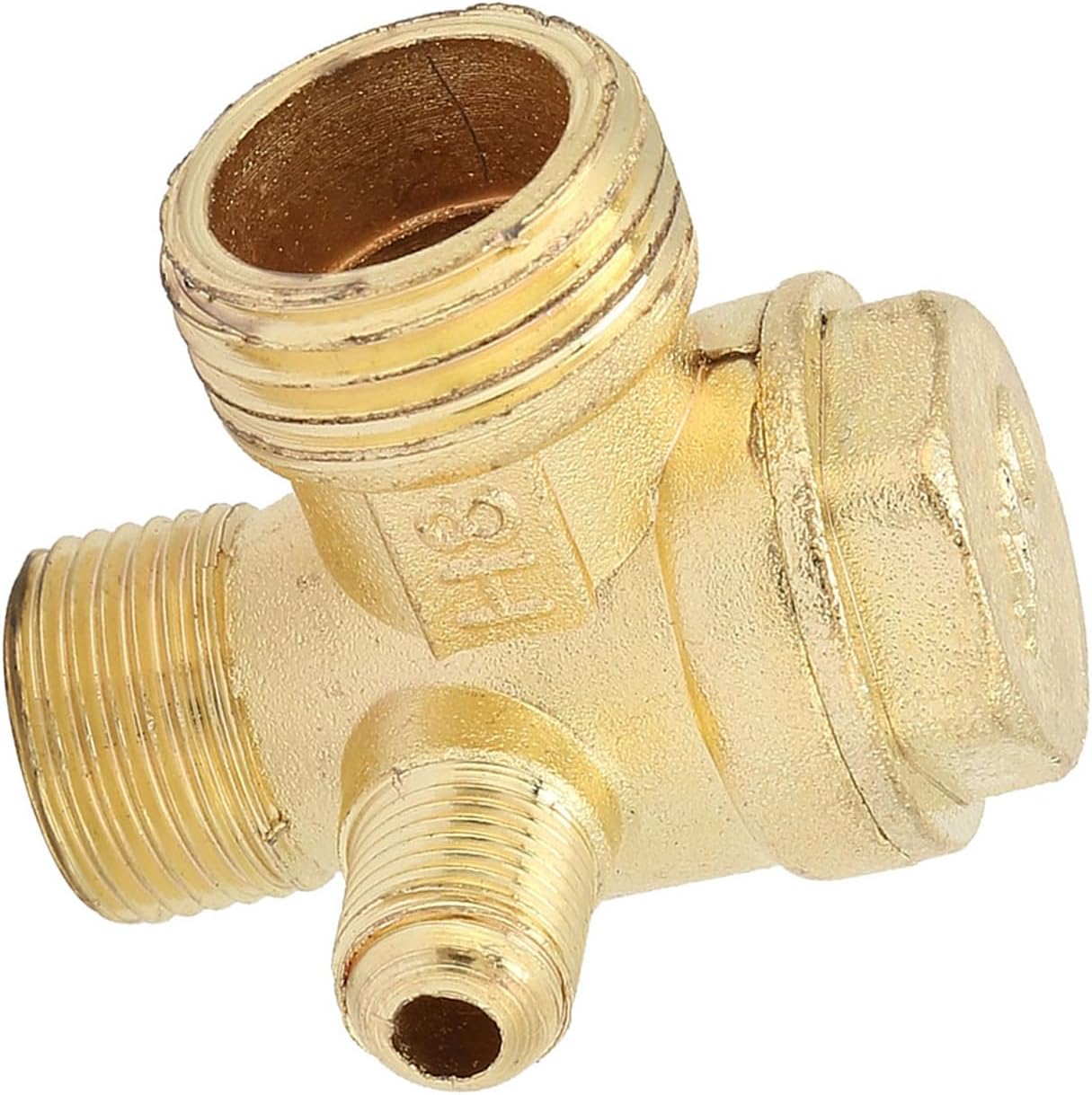 Cryfokt Durable Zinc Alloy Three-Way Check Valve for Air Compressor, Easy Installation for Workshop Workers and DIY Enthusiasts image number 3