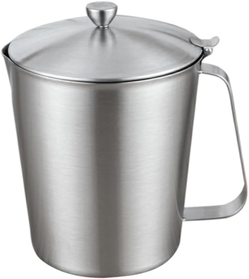 TOPPERFUN Stainless Steel Measuring Cup Lid and Graduations for Latte Art and Coffee Preparation Milk Tea Cup for Espresso and Baking image number 2