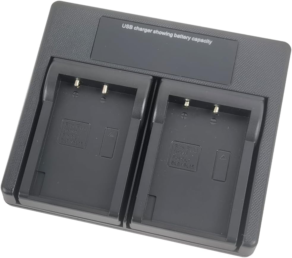 USB Dual Battery Charger for Olympus PS-BLS1, BLS-1, PS-BLS5, BLS-5, BLS-50 E-PC2, E-PL5, E-PL6, E-PL7, E-PL8, E-PM2, OM-D E-M10, Pen E-P3, Pen E-PL2 Camera image number 1