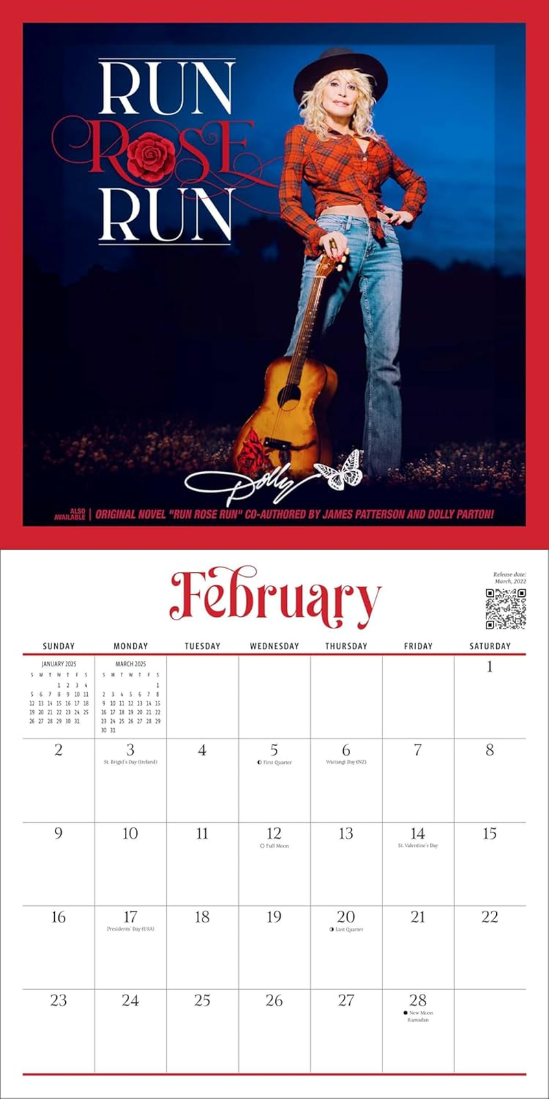 Dolly Parton 2025 Wall Calendar: a Collection of Iconic Album Covers image number 4