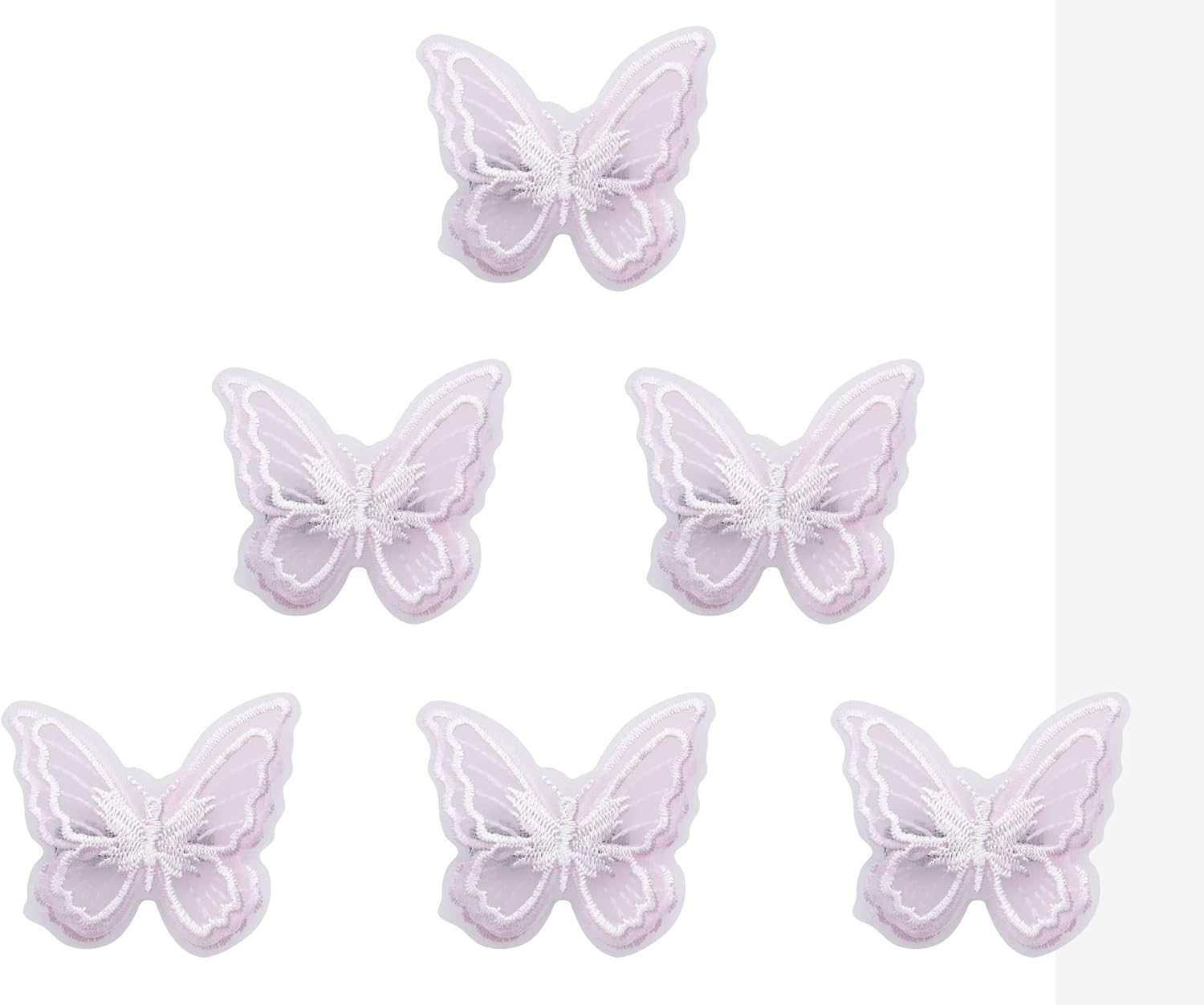 Sowaka 6 Pcs Lace Butterfly Hair Clips Soft Embroidery Flower Hair Decorative Hair Bow Pins for Women Girls Wedding Hair Accessories Halloween Christmas Party D&eacute;cor (Colorful) - Colorful image number 5
