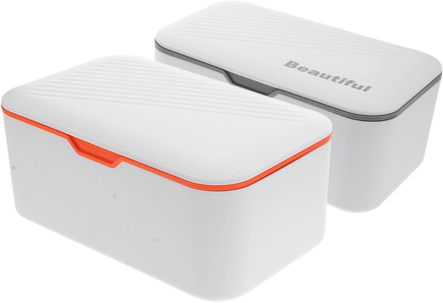 Toyvian 2Pcs Wet Tissue Case Seal Household Wipes Storage Box Travel Dispenser Elegant Organizer Box image number 4