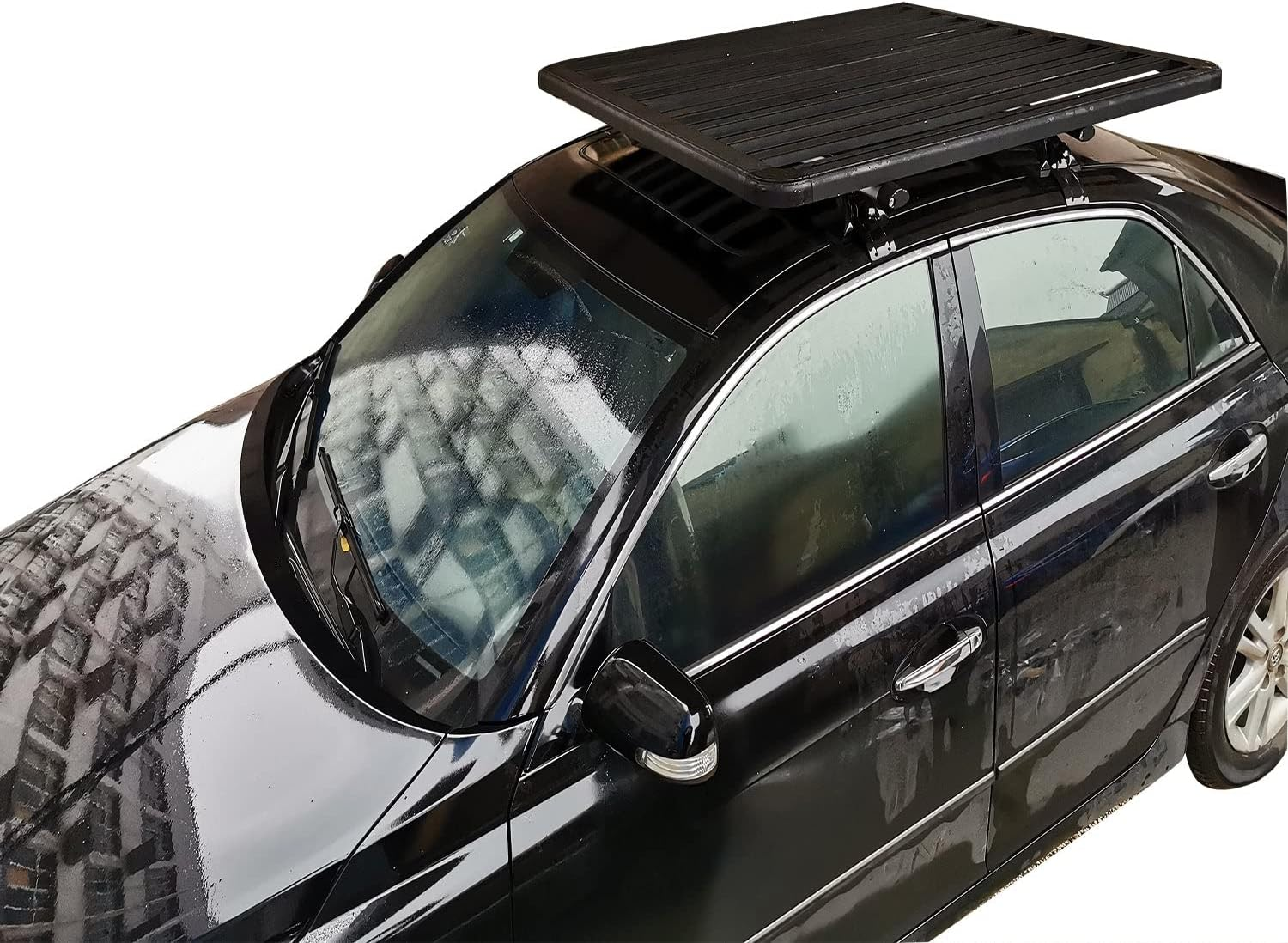 Extra Thick Heavy Duty 160X100Cm Car Roof Rack Aluminium Flat Tray Universal Carrier Ulock image number 4