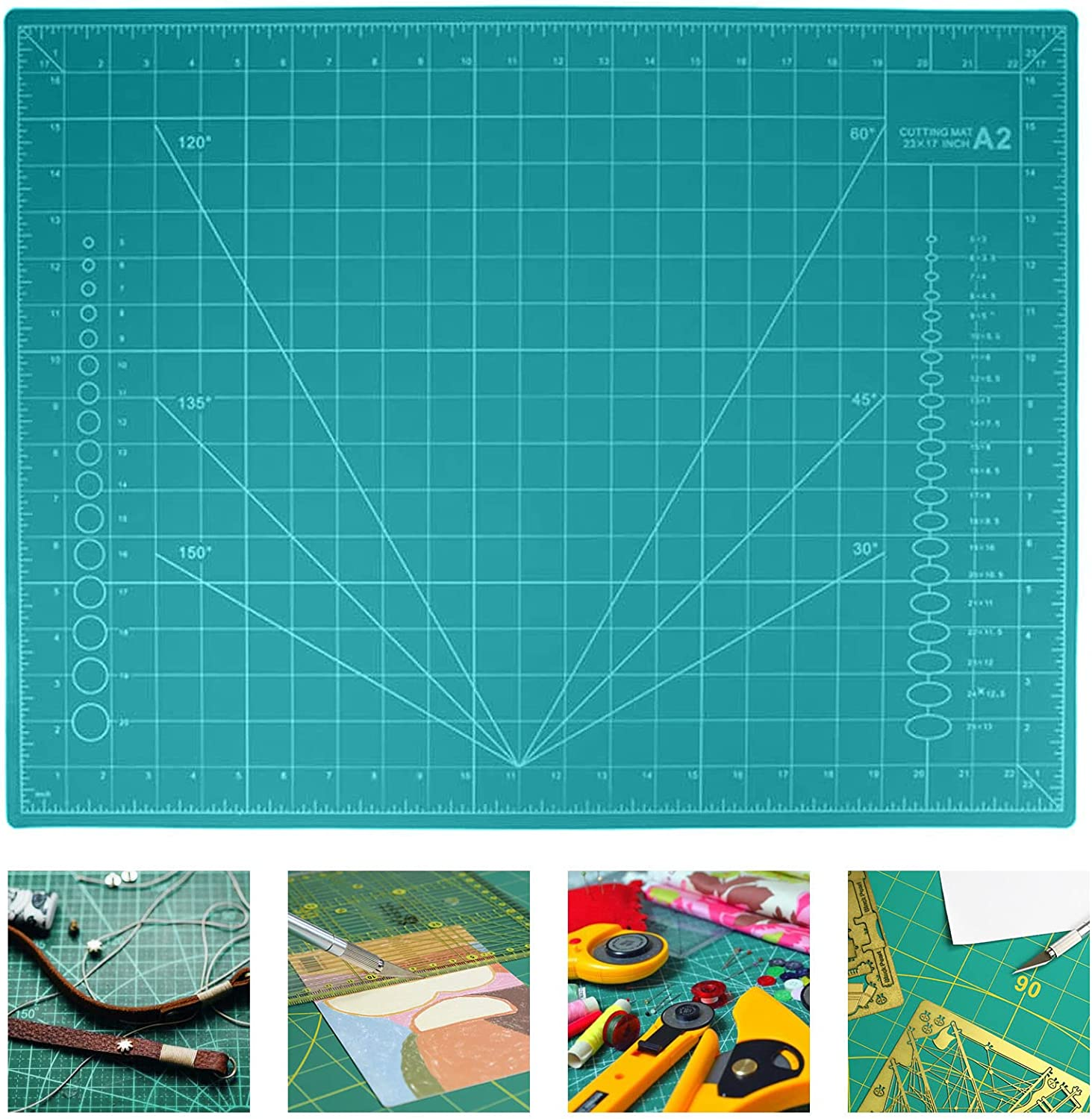 Self Healing Colourful Cutting Mat A3(45X30Cm), Great for Scrapbooking, Quilting, Sewing and All Arts & Crafts Projects A3
