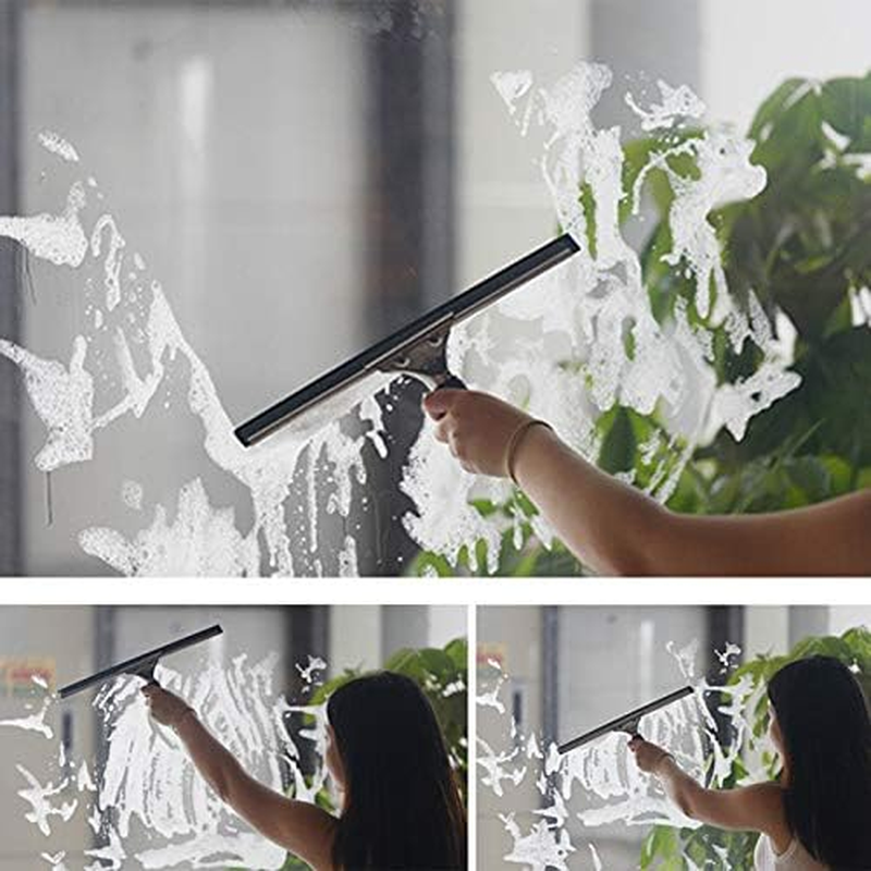 Squeegee, 35Cm Stainless Steel Hand Held Multi-Purpose Squeegee Scraper for Glass, Mirrors and Car Windshield image number 2