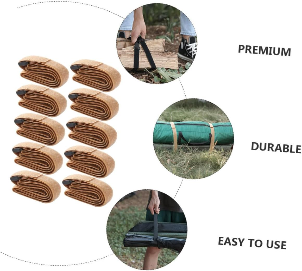 ARTIBETTER 20Pcs Luggage Bounding Straps Tie down Strap for Luggage Camping Supply Elastic Buckle Binding Belts Heavy Duty Random Color image number 4