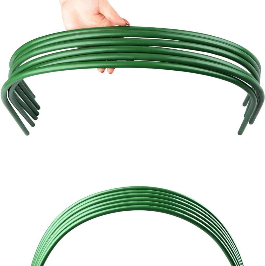 6PCS Gardening Planting Tunnel Hoop Support Hoops Plant Holder Tools, for Garden Agricultural Greenhouse Beds Supports Supplies(W108Xh60Cm) image number 2