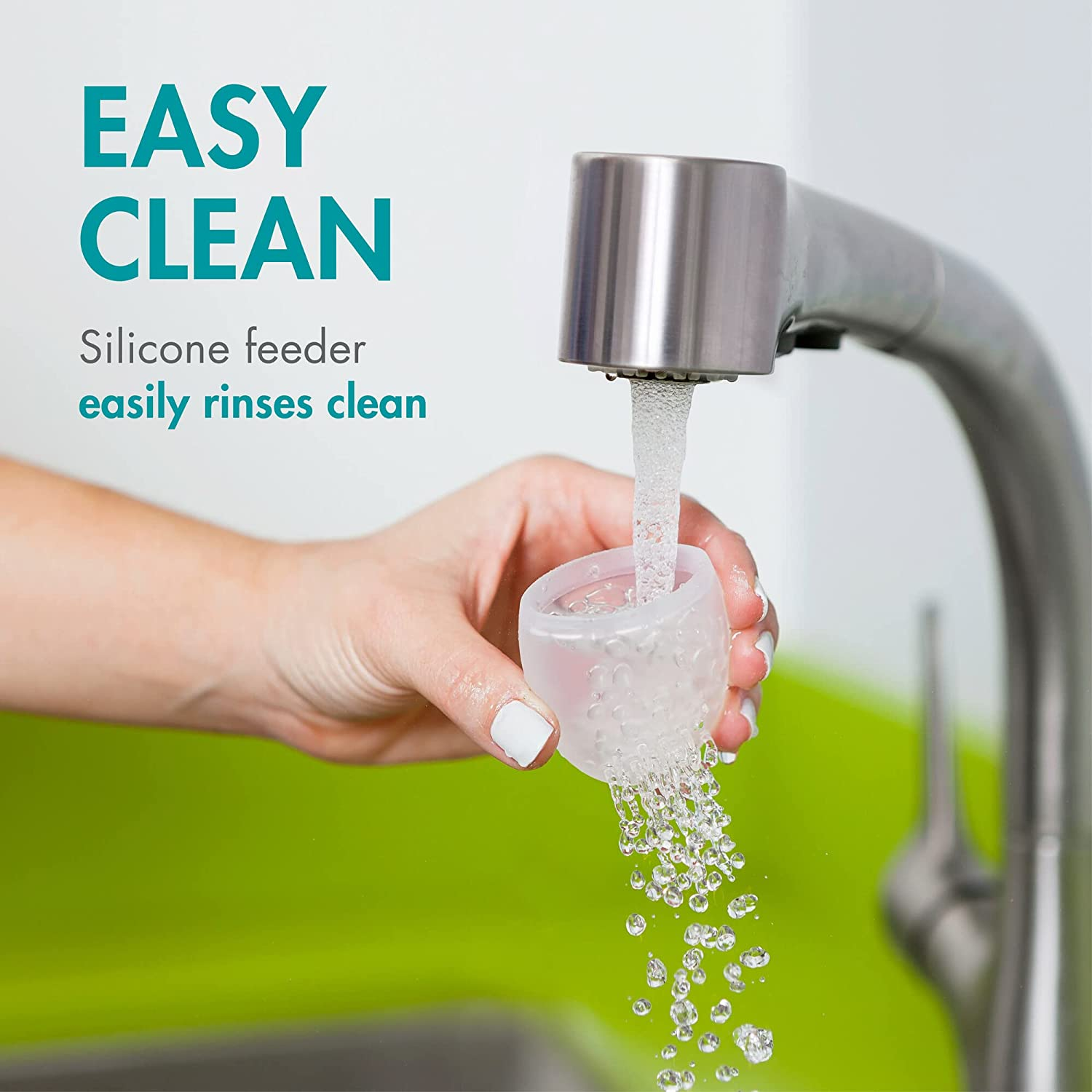 Boon Pulp Silicone Baby Feeder &mdash; 1 Count &mdash; Pink and Blush &mdash; Soft Silicone Vegetable and Fruit Feeders &mdash; Teething Baby Essentials image number 3