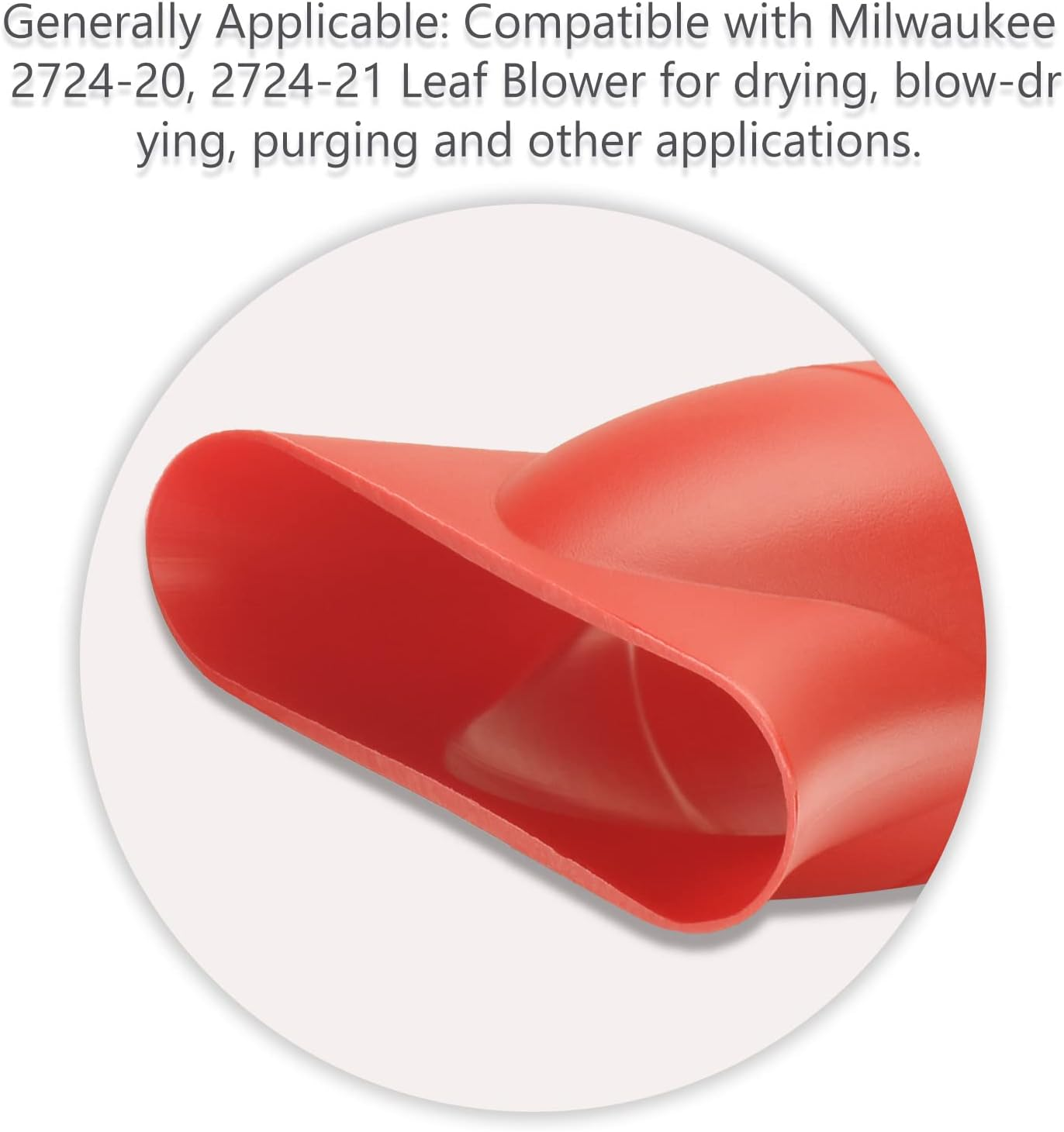 Kitchenkipper Leaf Blower Flat Tip Nozzle and Flare Nozzle Tip for Milwaukee M18 2724-20 & 2724-21 Fuel Leaf Blower, Work for Drying, Blow-Drying -Leaf Blower Flat Nozzle Tip image number 4