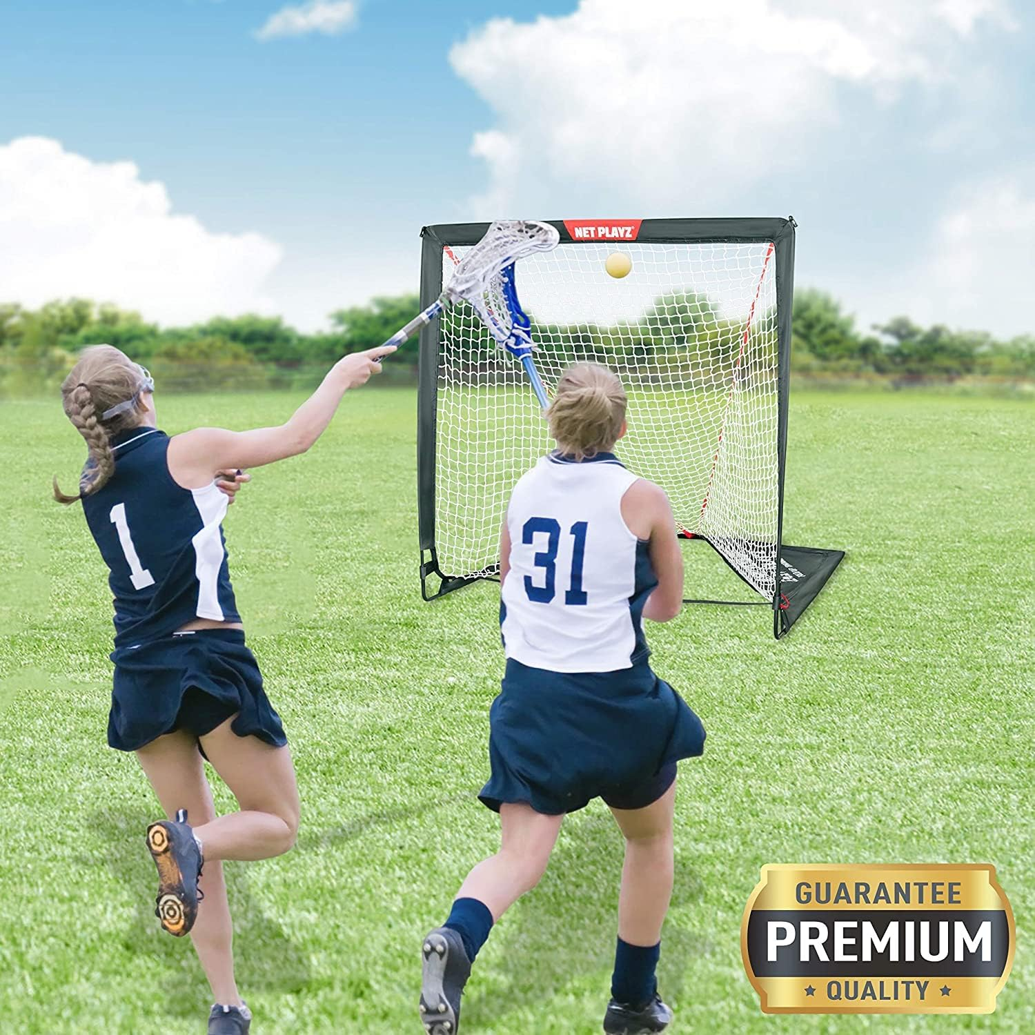 NET PLAYZ 4 X 4 X 4 Feet Lacrosse Goal Fast Install image number 5