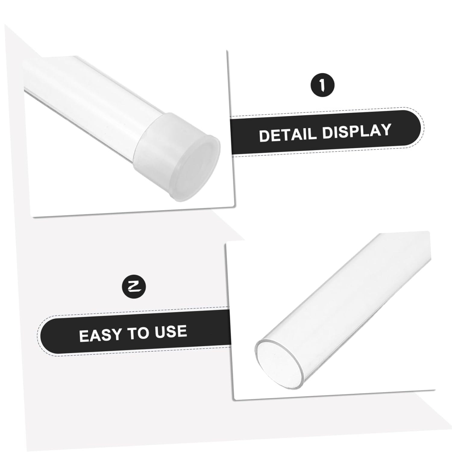 Healifty 10Pcs Thermometer Protective Case Plastic Tube Dustproof Portable Storage Container for Home Clinic Travel Safety Organizer image number 2