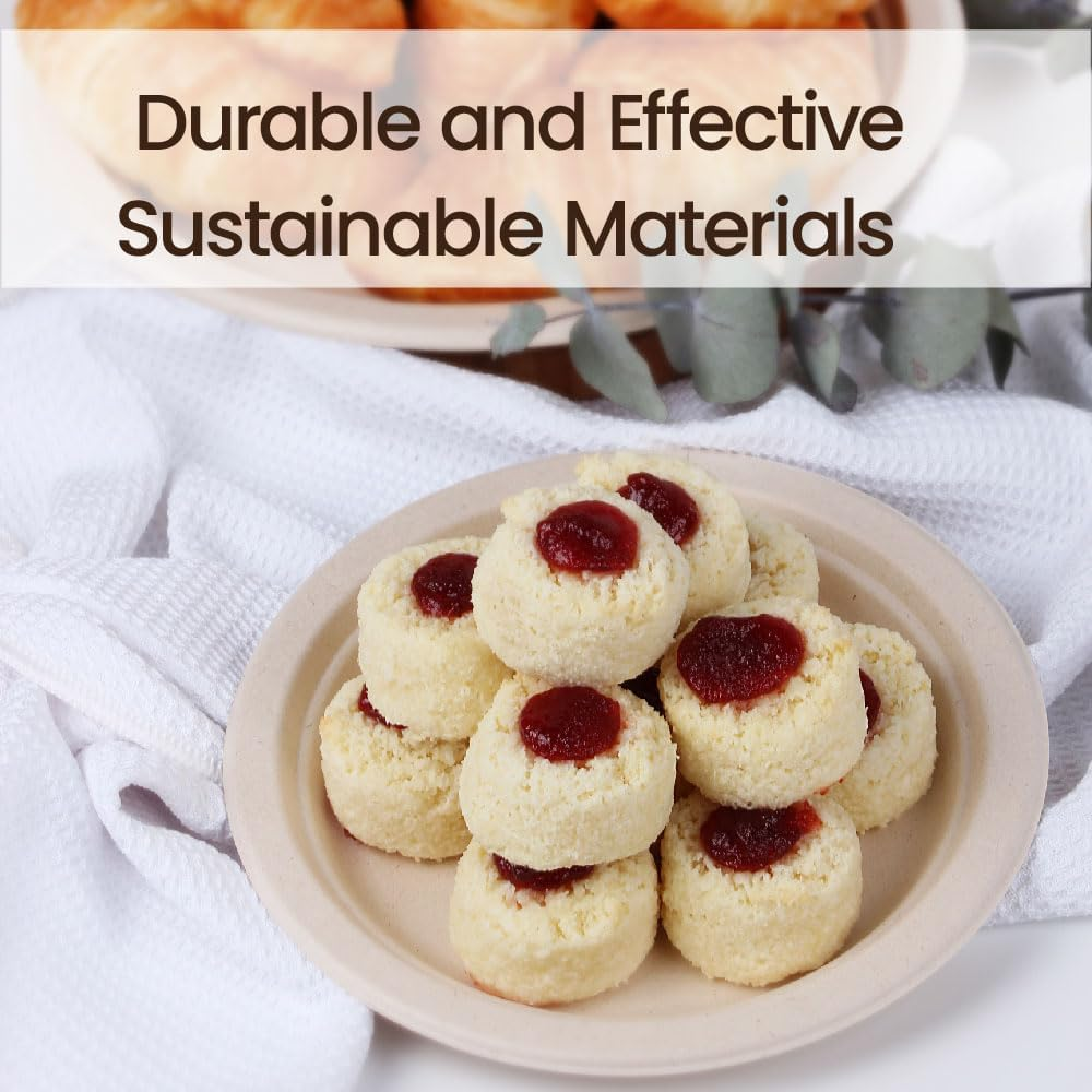 Eco Basics Biodegradable Plate (17Cm), Brown image number 4