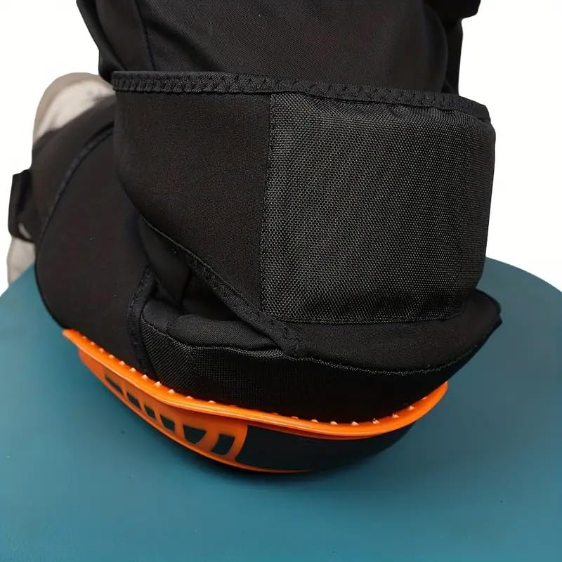 AIMALL 2Pcs Motorcycle Knee & Elbow Protectors, 13.39In Anti-Fall Leg Guards, TPU Shell Roller Skating Gear, Breathable Adjustable Pads for Outdoor Sports image number 5