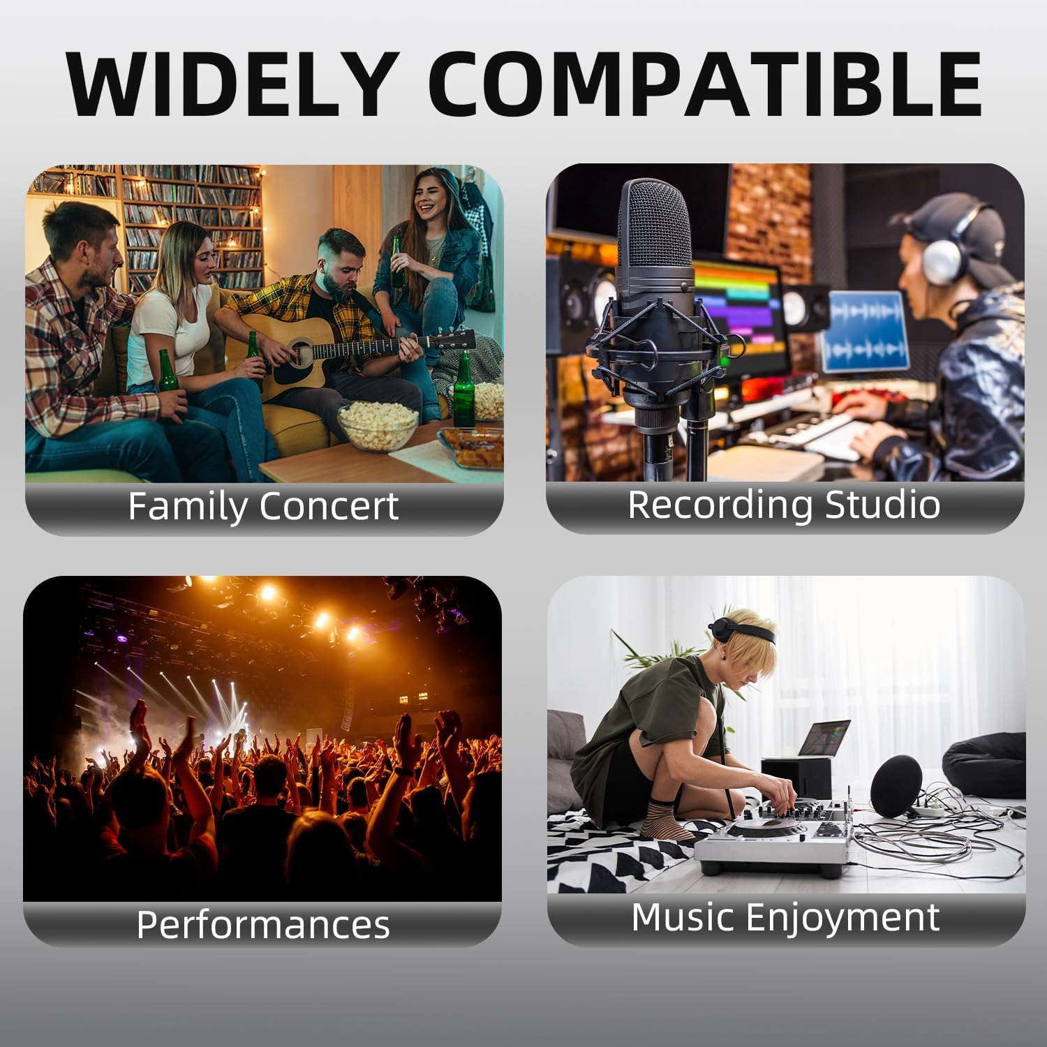 Meamaz 6.56FT Mfi Certified Lightening to Inch Audio Adapter Cable, within to USB C, 3.5Mm to TS Adapter, DAC Chip Include, 3-In-1 Stereo Cable for Headphone AMP (Lightening Compatible) image number 4