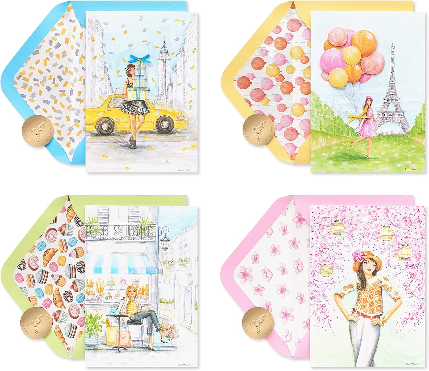 Papyrus Birthday Cards - Designed by Bella Pilar, Cake and Candles (2-Count) image number 4