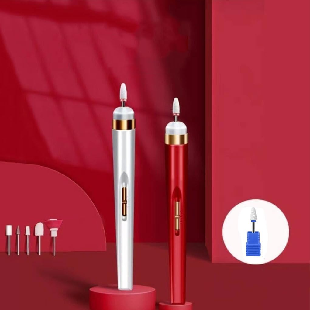 Nail Drill Machine Professional High-Speed Pedicure Drills Set Portable Mini Nails File Manicure Pen Equipment Tools, Pink image number 1