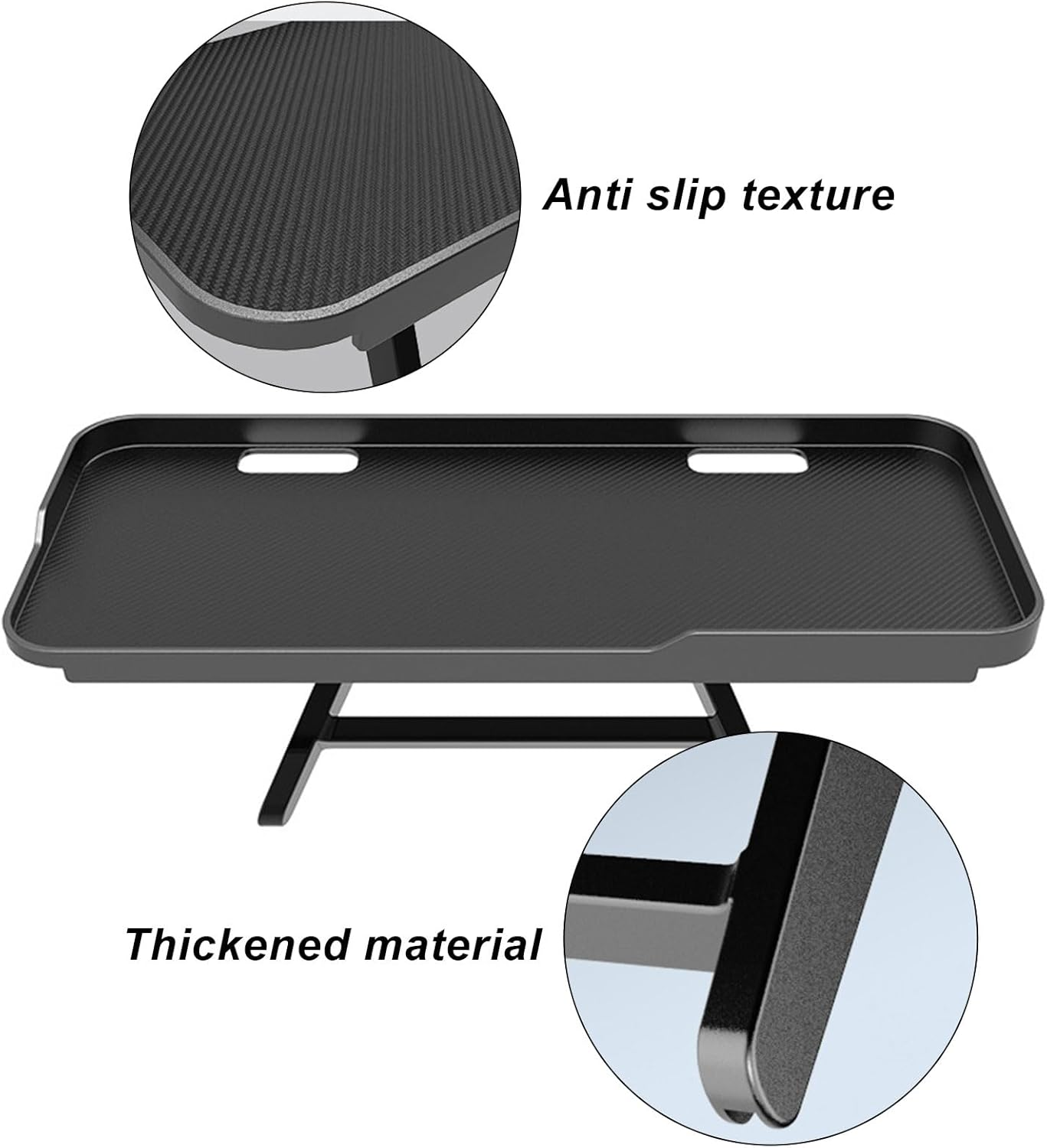 Wesoke 2 Pcs TV Top Shelf Screen Top Storage Stand, Black Computer Monitor Top Mounting Bracket Adjustable Cable Box Mount Shelf with 12 Inch/30Cm Platform for Speakers/Router/Sound Bars/Game Console image number 3