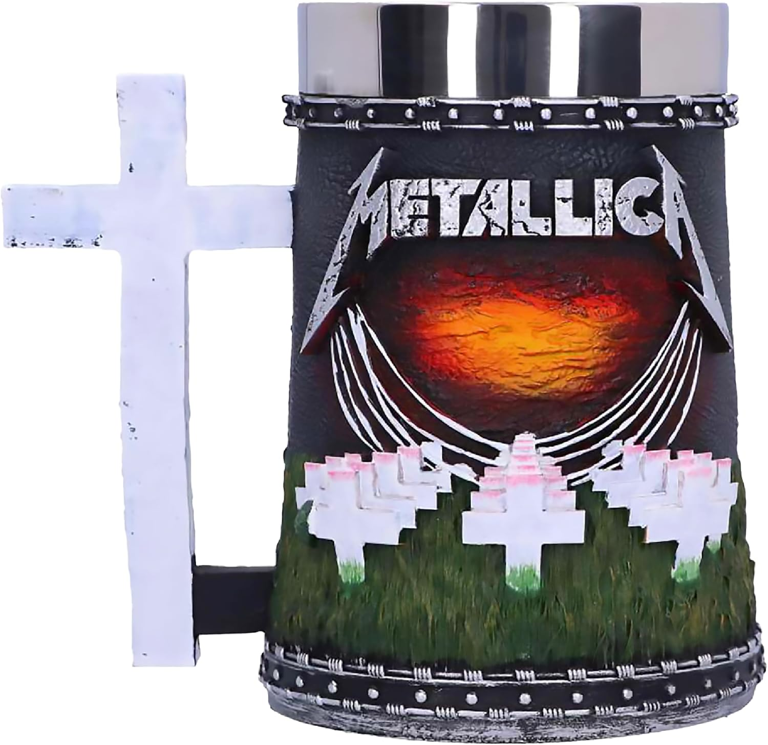 Nemesis Now Metallica-Master of Puppets Tankard, Resin, Black, One Size