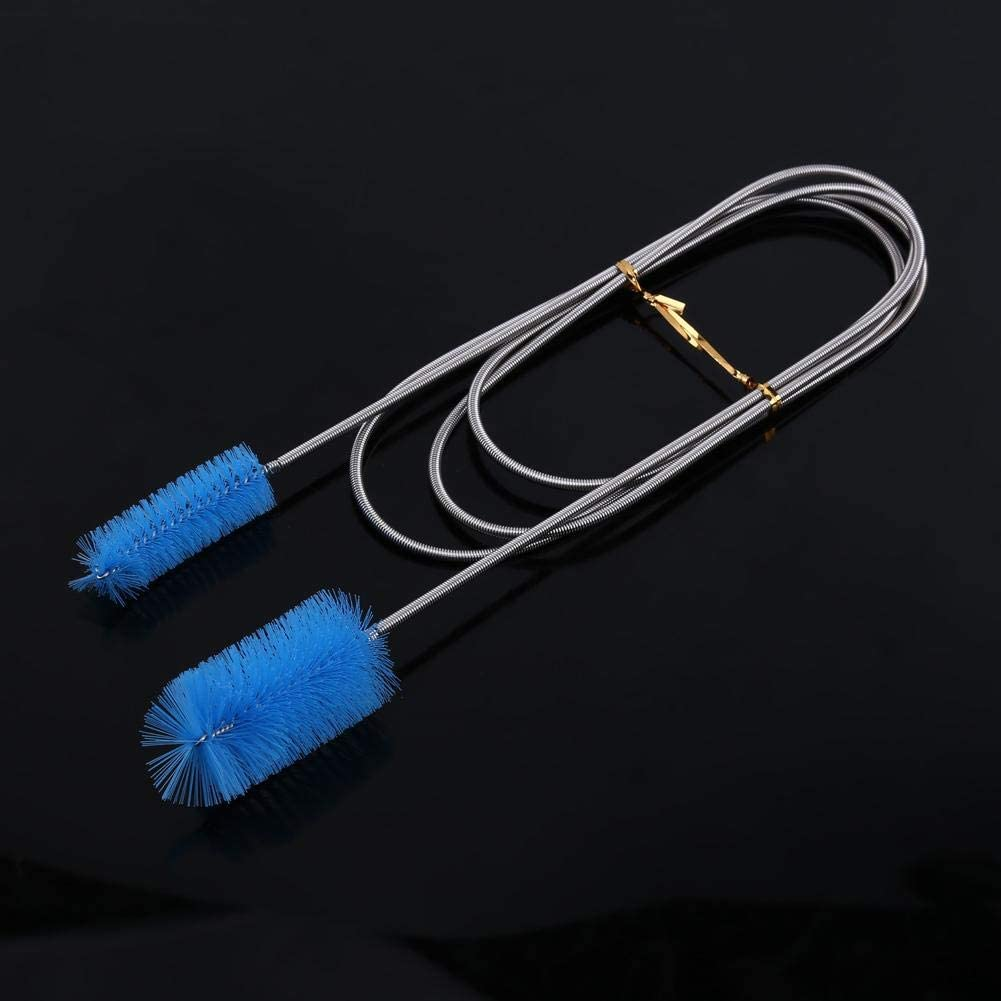 Aquarium Filter Brush, Double Tube Flexible Pipe Brush, Fish Tank Brush for Fish Tank for Aquarium(Blue) image number 1