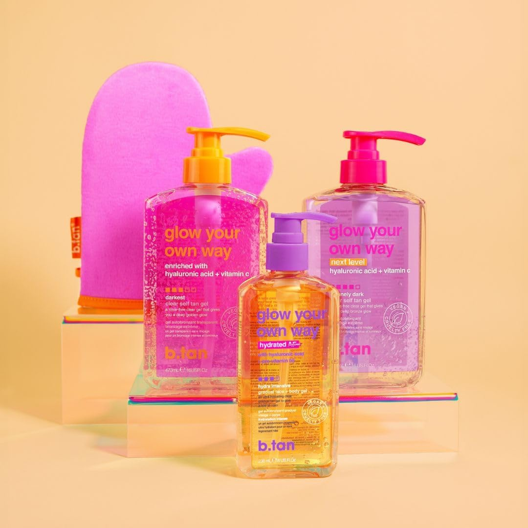 B.Tan Glow Your Own Way Hydrated AF Sun Care Gel 236 Ml image number 4