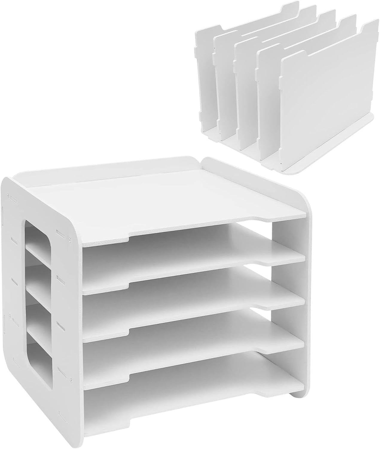 File Organizer for Desk | Strong Load Bearing Document Tray | Teacher Document Storage, Desktop Organizing Accessories for Home Studio image number 6