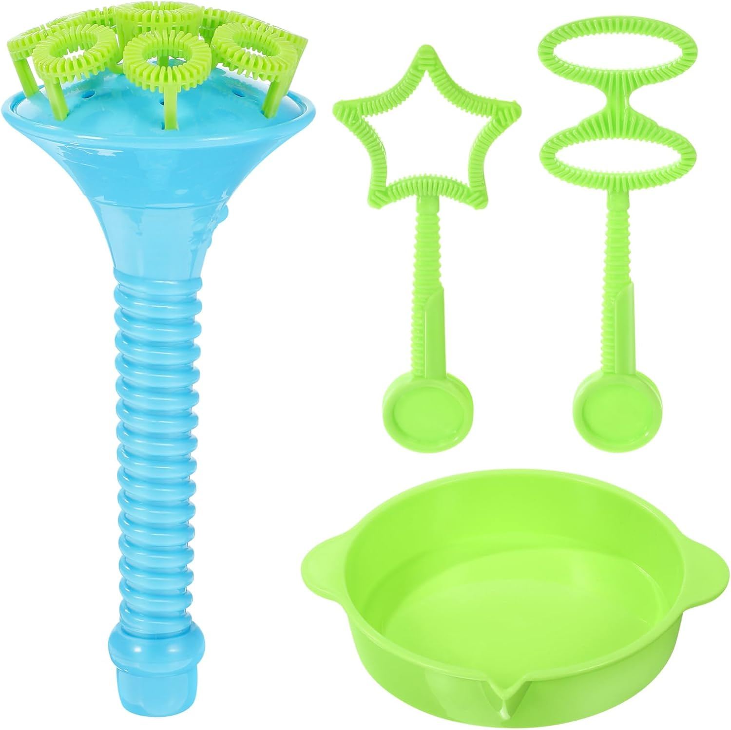 TOYANDONA Bubble Blowers, 3Pcs Bubble Makers with Tray Bubble Wands for Kids Summer Outdoor Activity Party Favors image number 2