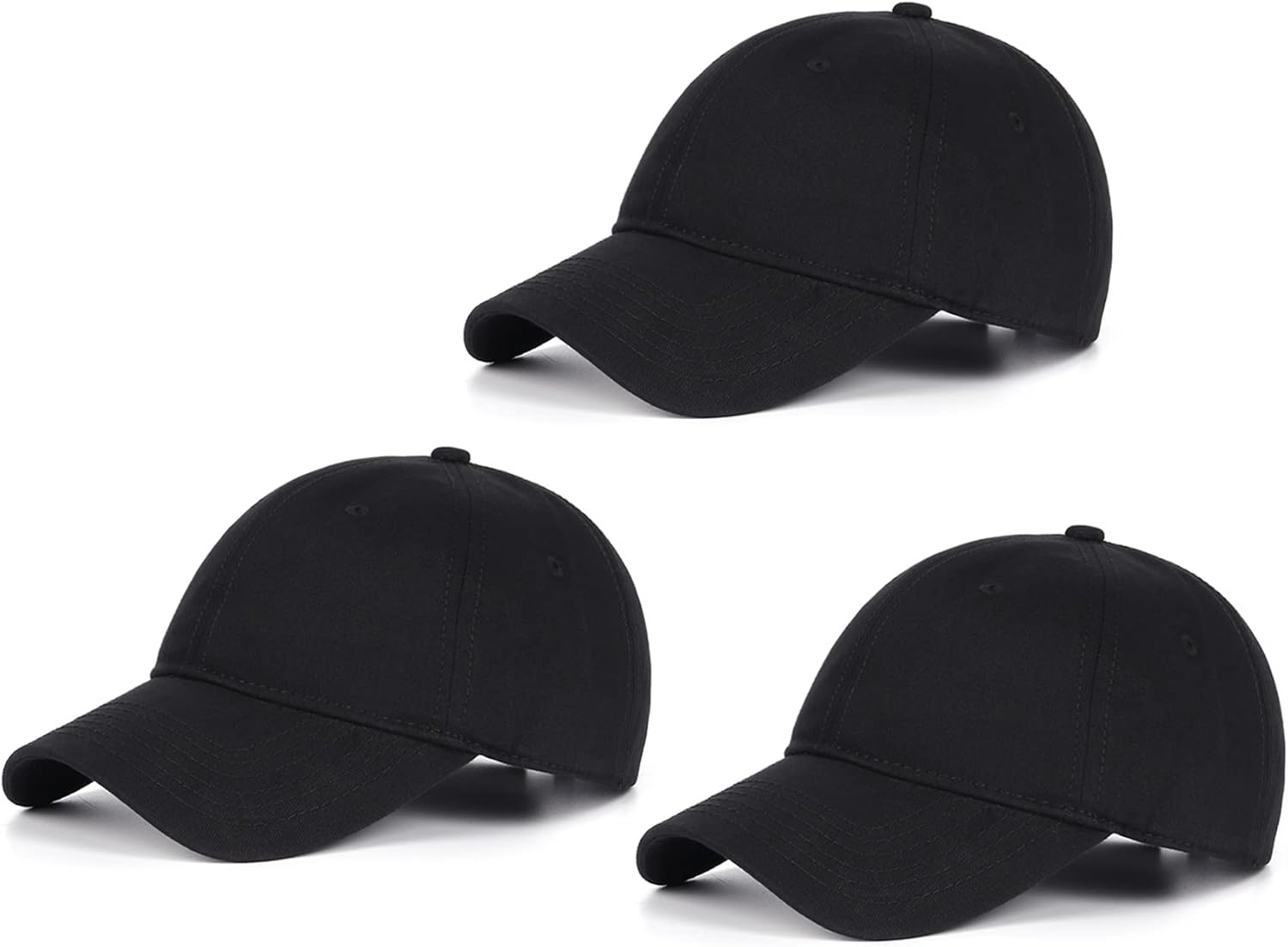 Zylioo Oversize XXL Baseball Caps,Adjustable Dad Caps for Big Heads 22"-25.5",Extra Large Low Profile Golf Hats
