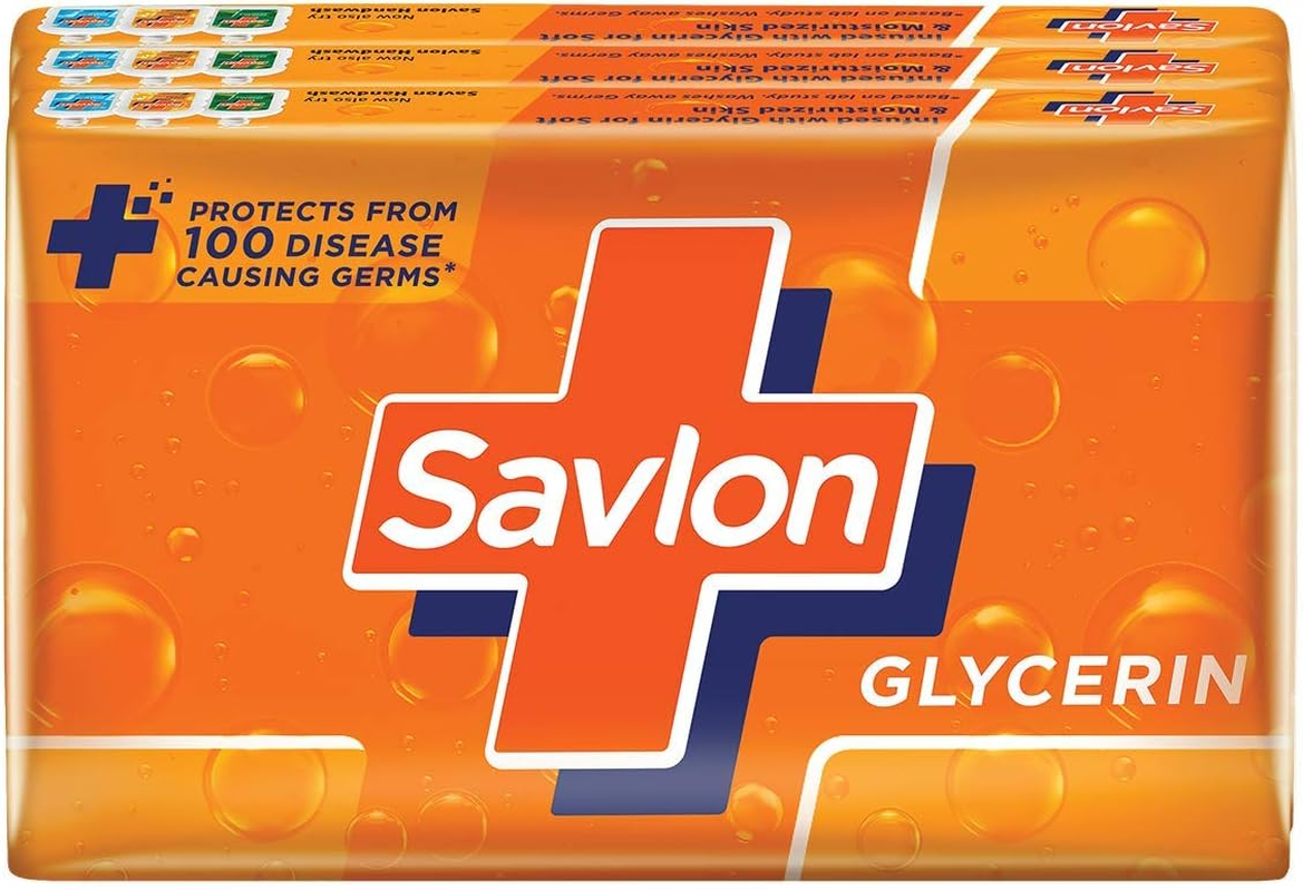 Savlon Soap - Glycerine, 375G Combo Pack image number 1