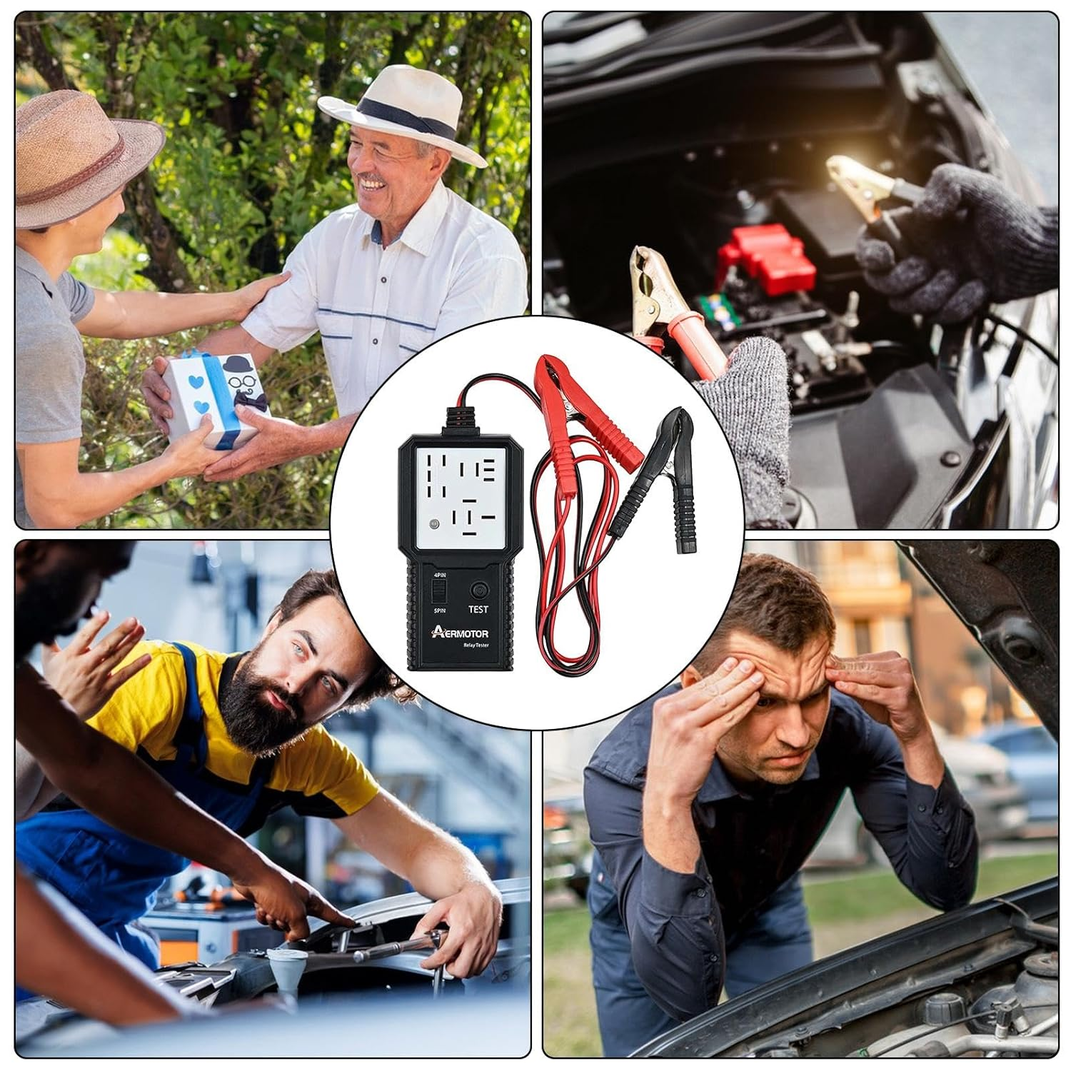 Automotive Relay Tester, Portable Auto Relay Tester Tool, Diagnostic Auto Relay Test Tool For, Suvs, Trucks, Compact Car Maintenance Supplies for 12V Relays image number 6