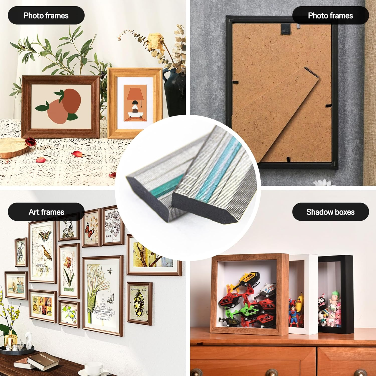 Meite Flexible Points 5/8" (15 Mm) for Point Driver, 2,000-Count Flexipoints Refill, Picture Framing Nails for Point Driver/Points Tacker image number 5