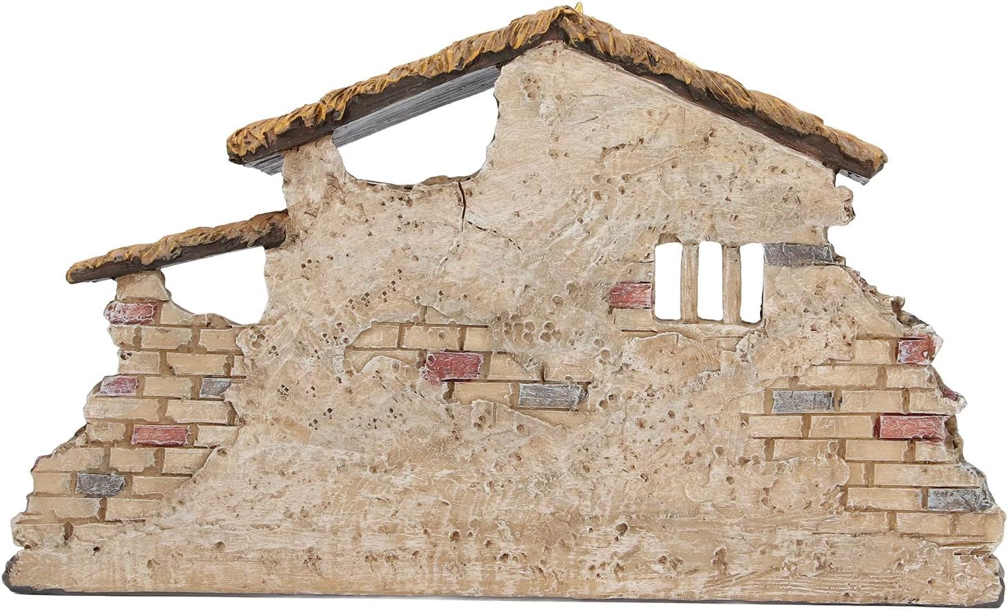 Christmas Manger Shed Statue, Resin Material Odorless Nativity Scene Exquisite Workmanship Durable for Holiday image number 5