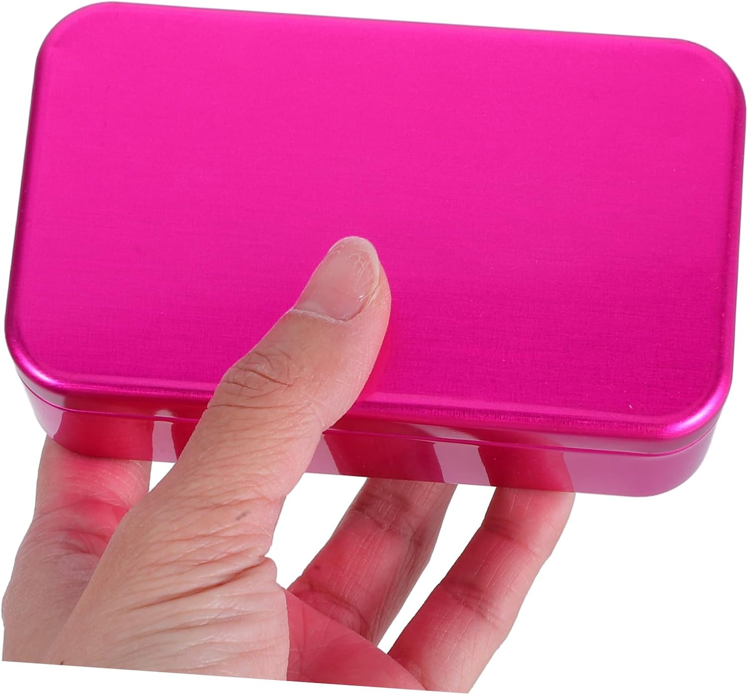 5Pcs Brushed Metal Spice Box Storage Tin Canisters Decorative Luggage Cosmetics Cases image number 2