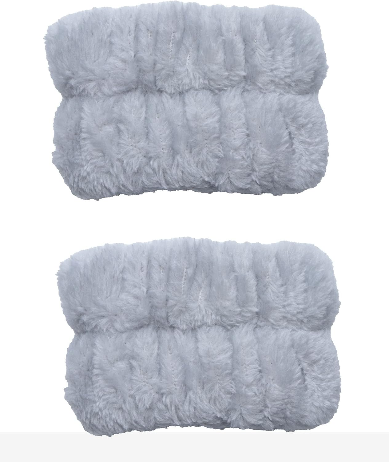 Sowaka 2 Pcs Wrist Spa Washband Microfiber Soft Tower Wrist Scrunchies Sweatbands for Women Girls Washing Face Make up Absorbent Prevent Liquid from Spilling down Your Arms (Grey) image number 1