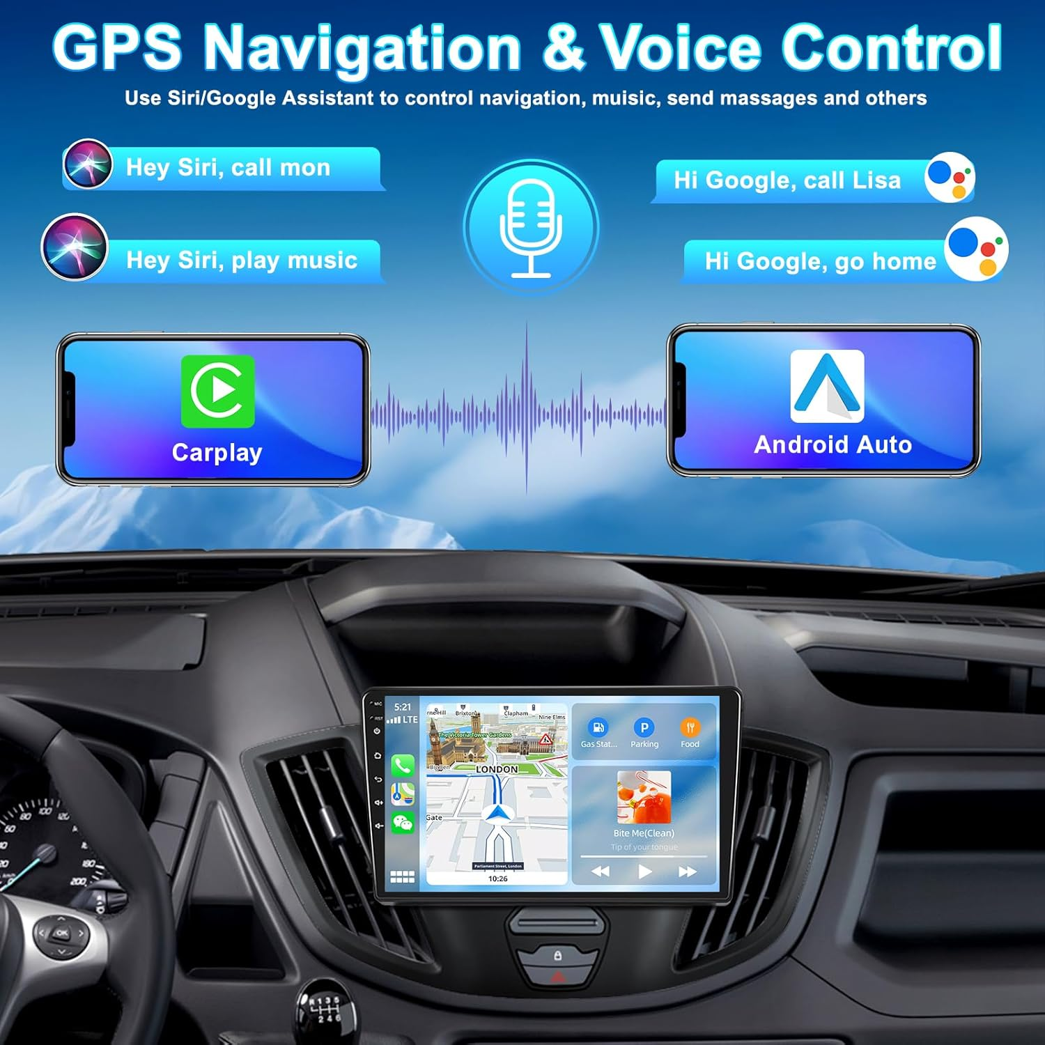 Ikasus Car Stereo for Fiat Ducato 3 Peugeot Boxer 2 Citroen Jumper 2 2006-2023 GPS Mirror Link Wireless Android Auto Carplay Rear Camera 9Inch 2+32G image number 2