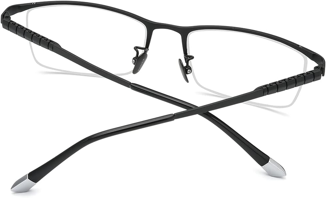 FONEX Titanium Glasses Frame for Men,Square Eyewear Full Optical Eyeglasses F85641 image number 3