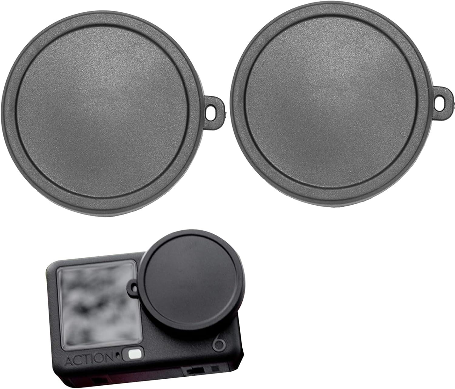 Lens Cover for DJI Osmo ACTION 6 (2-Pack), Soft Silicone Camera Cover Shockproof & Dustproof &ndash; Easy to Install, Washable Protective Case for Action Camera Accessories image number 6